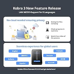 Anycubic 3D Printer Kobra 3 Combo, Multi Color 3D
