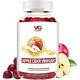 VITA GLOBE Apple Cider Vinegar Gummies 500mg with The Mother, Vitamin B6, B12 & Folate – A Tangy Apple Bite in Gummy Form | ACV Supplement for Energy, Metabolism & Digestive Health – 60 Count