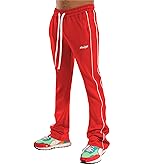 SCREENSHOT Track Pants 3202 Mens Streetwear Premium Stacked Flare Fit Urban Track Pants Workout Athletic Bottoms