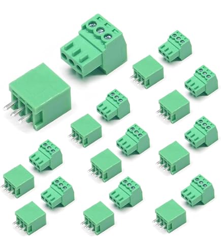uxcell 10 Pcs LC1 AC300V 15A 5.08mm Pitch 2P PCB Mount Terminal