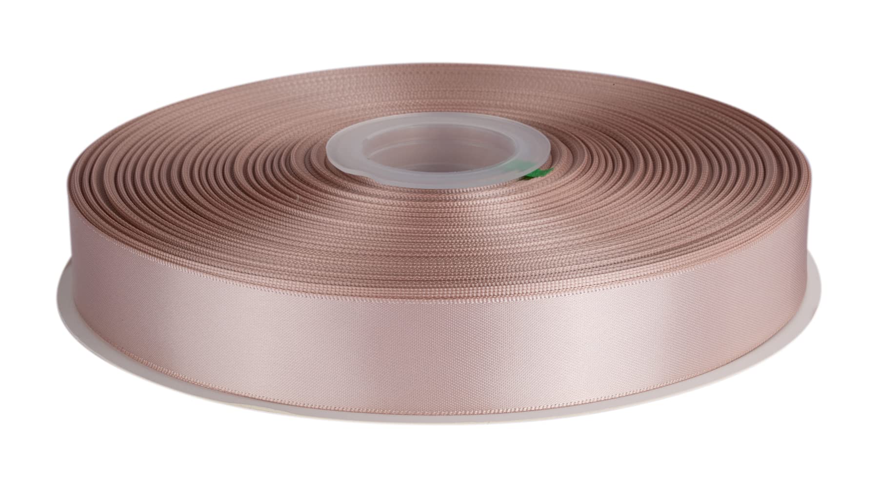 Double Faced Satin Ribbon, 25mm X 91M, Solid Polyester Ribbon for Gift Wrapping, Crafts, Wedding Party Ceremony Decoration, Floral Arrangement, Sewing (Vanilla) — image 1