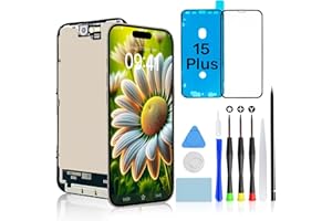Brinonac for iPhone 15 Plus Screen Replacement Kit - 6.7 inch Full HD LCD Display, Touch Digitizer Assembly Set with Repair T
