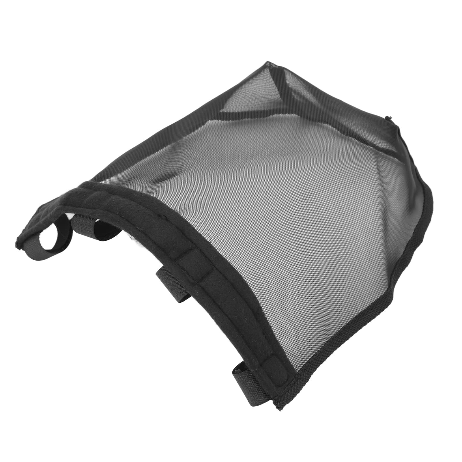 SPYMINNPOO Horse Nose Net Mask with Breathable Fine Mesh & Adjustable Design, Comfortable for Dust & Farm Use(L, Black