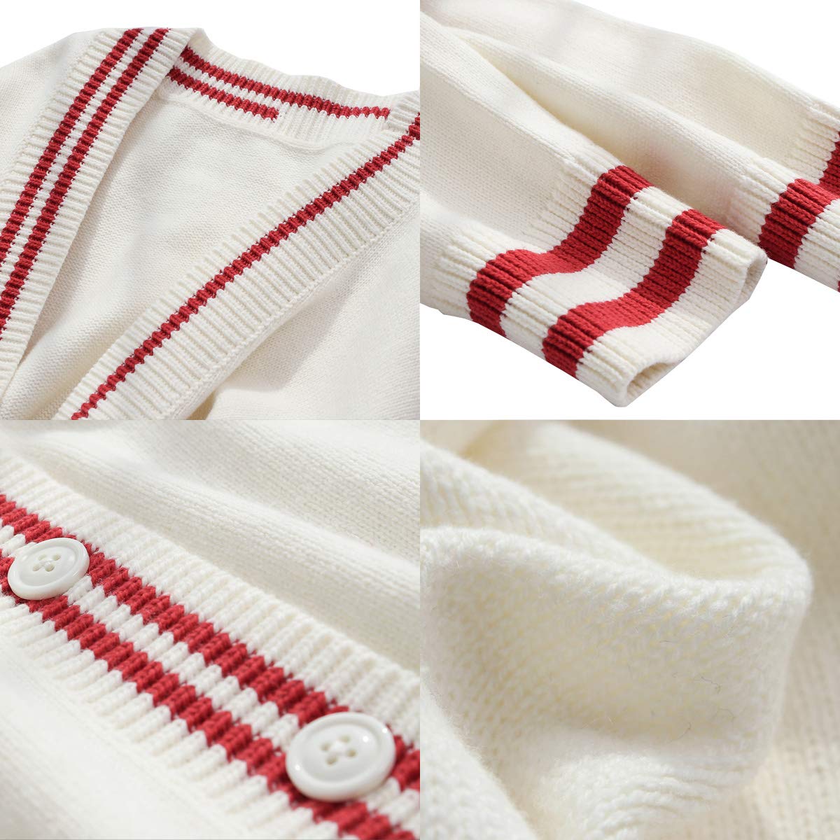 Short Cardigans (White, Small)