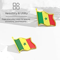 Senegal Flag Lapel Pin - Enamel Metal National
