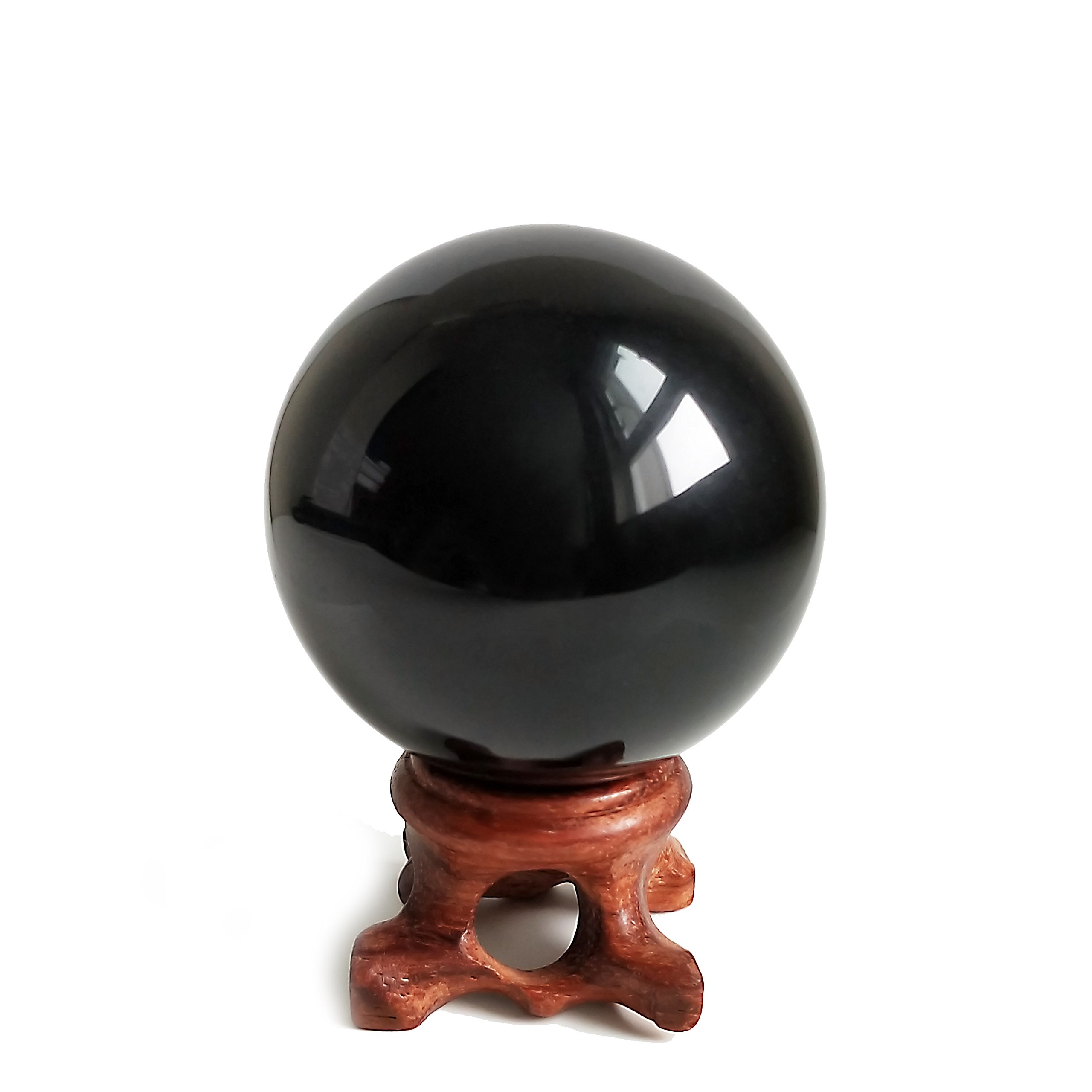 Black Obsidian Crystal Balls for Fengshui, Meditation, Crystal Healing, Divination, Home Decoration, Black Magic Crystal Sphere