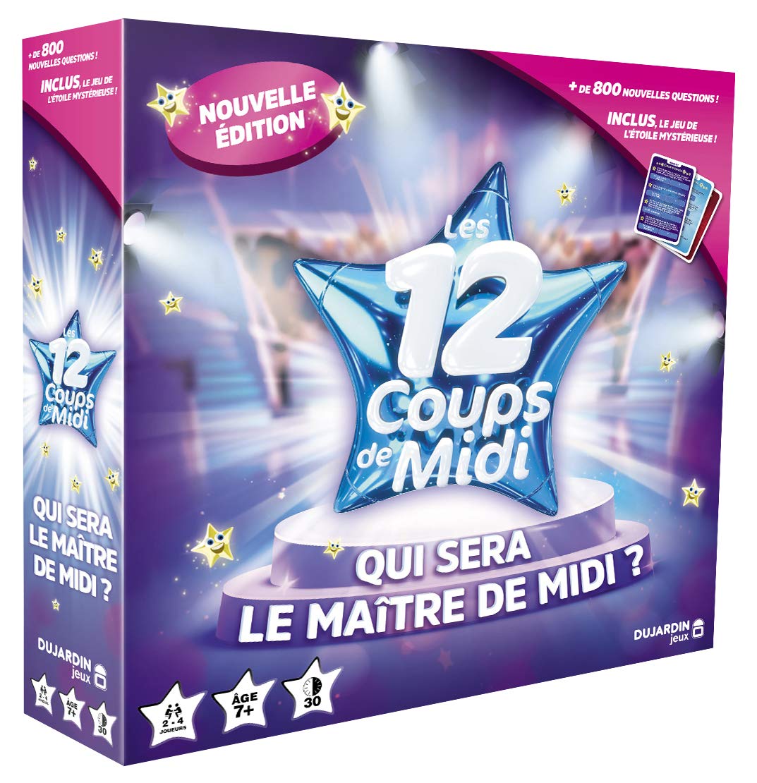 Dujardin - Les 12 Coups de Midi - TV Game - Question & Answers Game - Educational Game - To be played with family or friends - Can be played from 2 to 4 players - For children from 7 years old