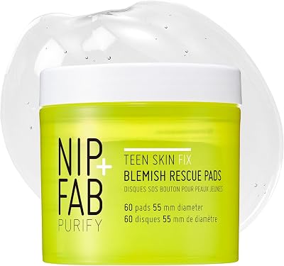 Nip+Fab Teen Skin Fix Zero Breakout Rescue Pads with Salicylic Acid 60 ct