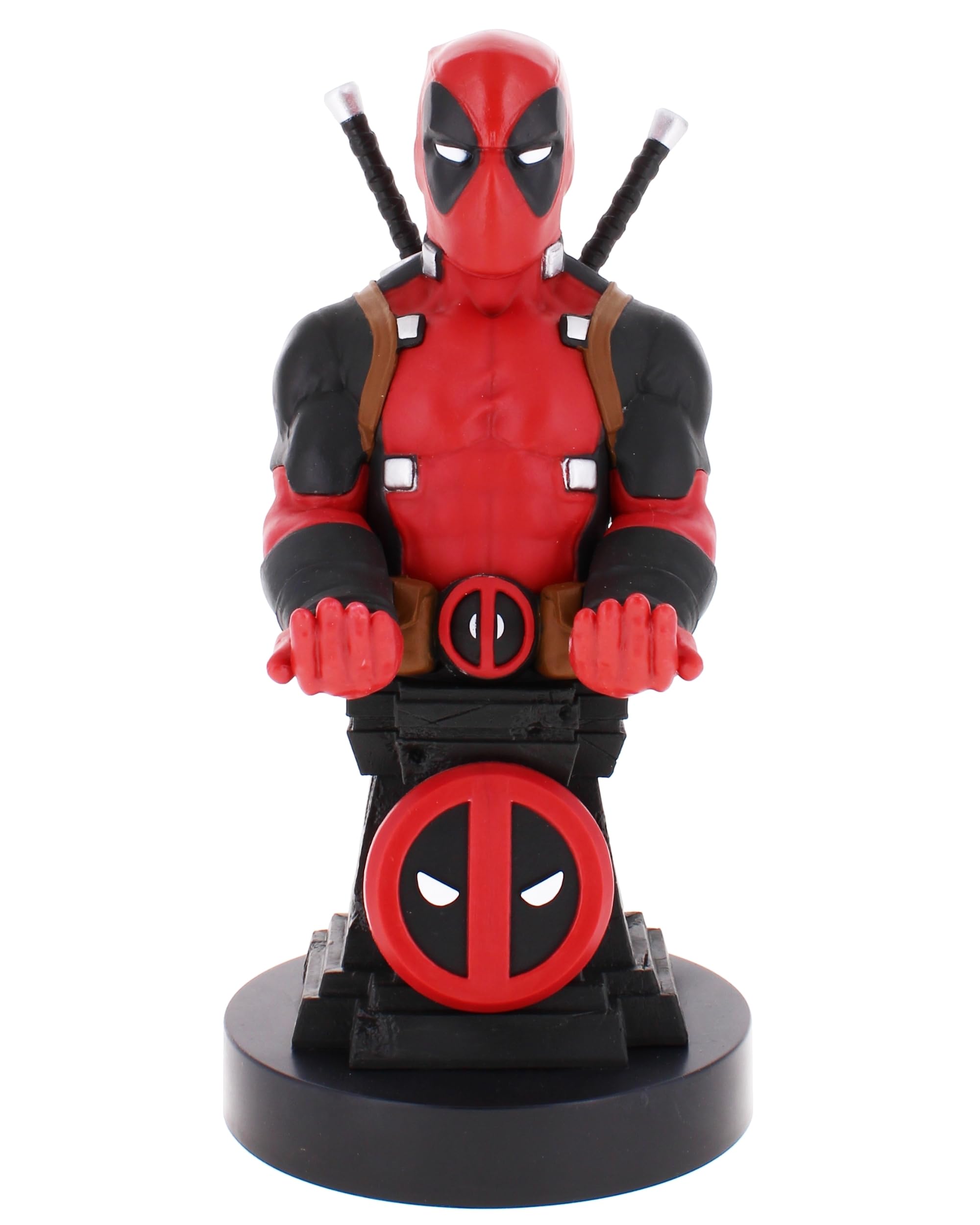 Cableguys - Deadpool Plinth Marvel Gaming Accessories Holder & Phone Holder for Most Controller (Xbox, Play Station, Nintendo Switch) & Phone