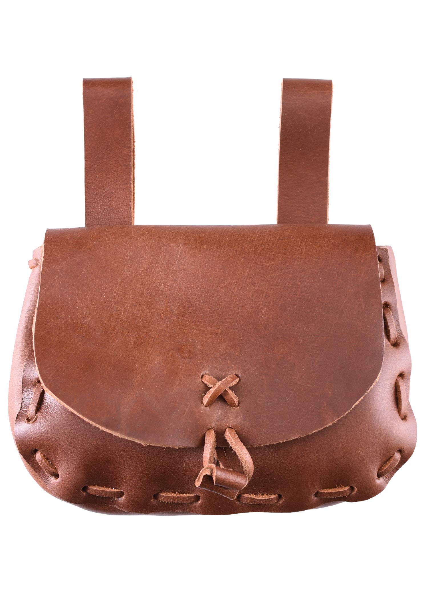 Tan Leather Bum Bag by ULFBERTH Viking middle ages Painted