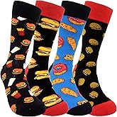Sockaholic Crazy Food Socks Funny Sock for Men Women Fun Gift for Foodie Novelty Dress Cotton Socks