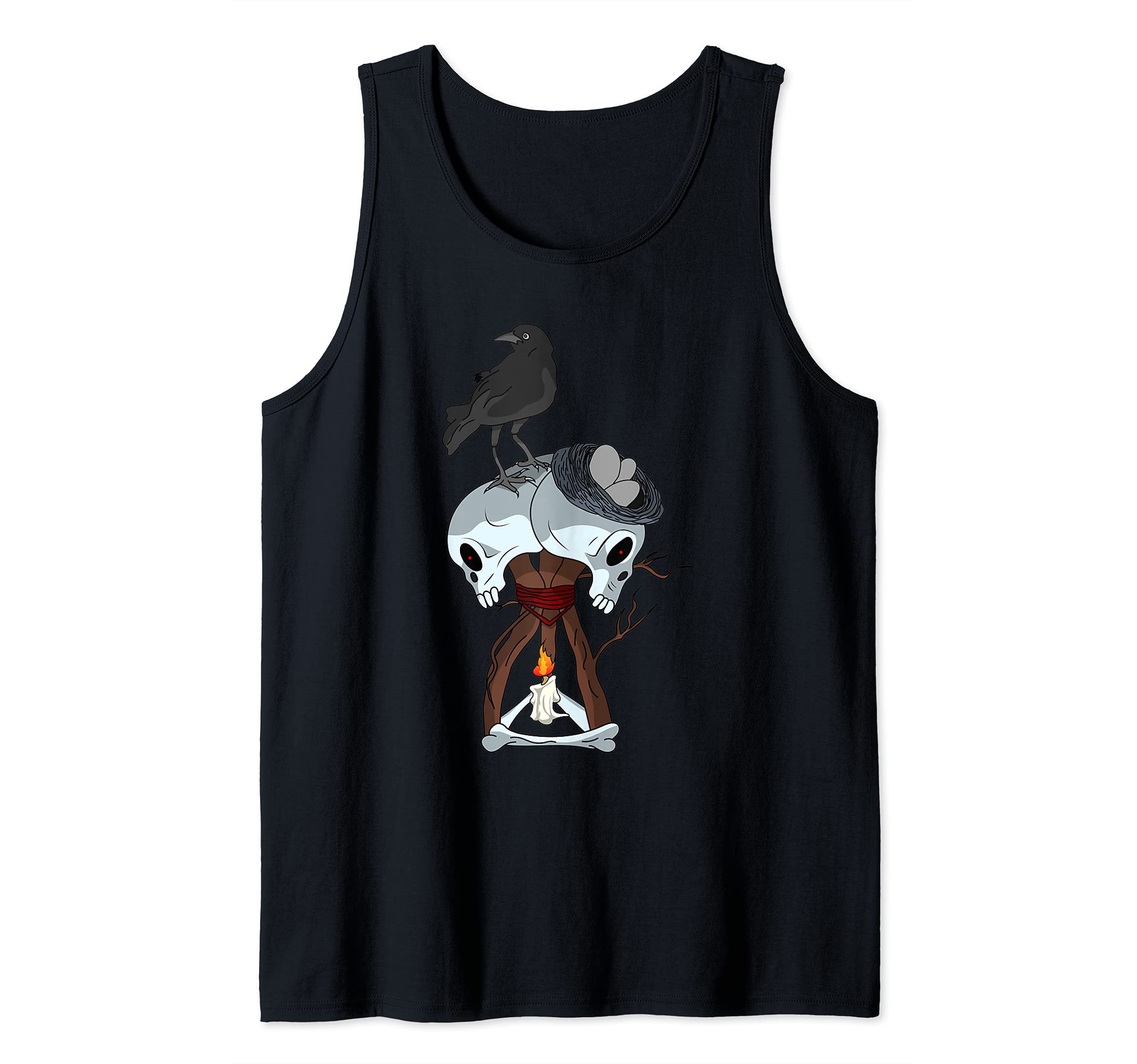 Skull hex Crow video game Tank Top