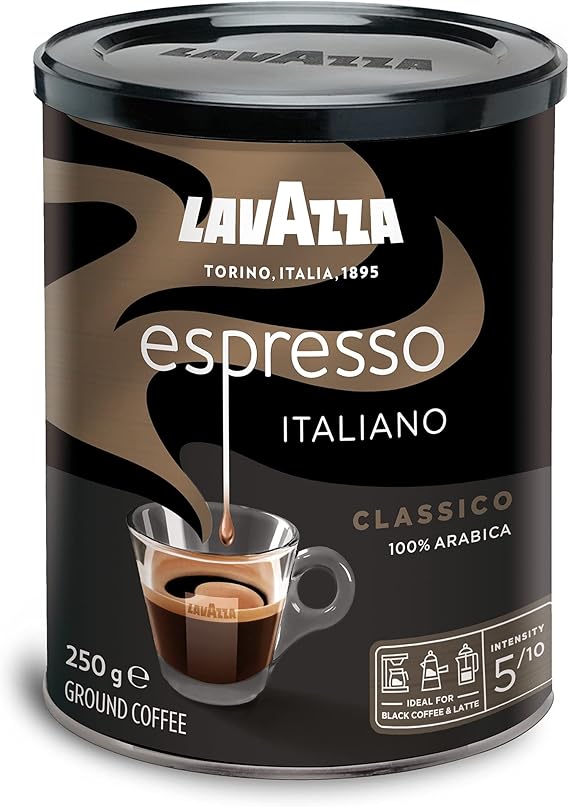 Lavazza Caffè Espresso Ground Coffee, Medium Roast, 250 g Amazon.in
