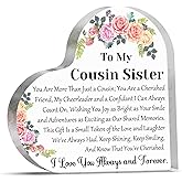 Cousin Acrylic Desk Plaque Sign Cousin Gifts for Sister Birthday Gift for Women Cousins Inspirational Gifts for Women Sister Decor for Friends