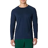 Amazon Essentials Men's Athletic Soft Performance Lightweight Long Sleeve Gym Workout Shirt, Space Dye