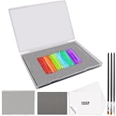 Larbeti 105P Stay Wet Palette for Acrylic Painting Miniatures Paint Pallet | Long Time Keep Wet, Reusable &amp; Save Paint, 100P Palette Paper, 1 Keep Paint Moist Sponge, 3P Miniatures Brush, 1P plastic box