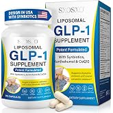 SXOSXO GLP-1 Supplement &ndash; Appetite Control Formula with Synbiotics - Prebiotic and Probiotic for Women &amp; Men, Boost Metabolism &amp; Support Gut Health, 90 Capsules