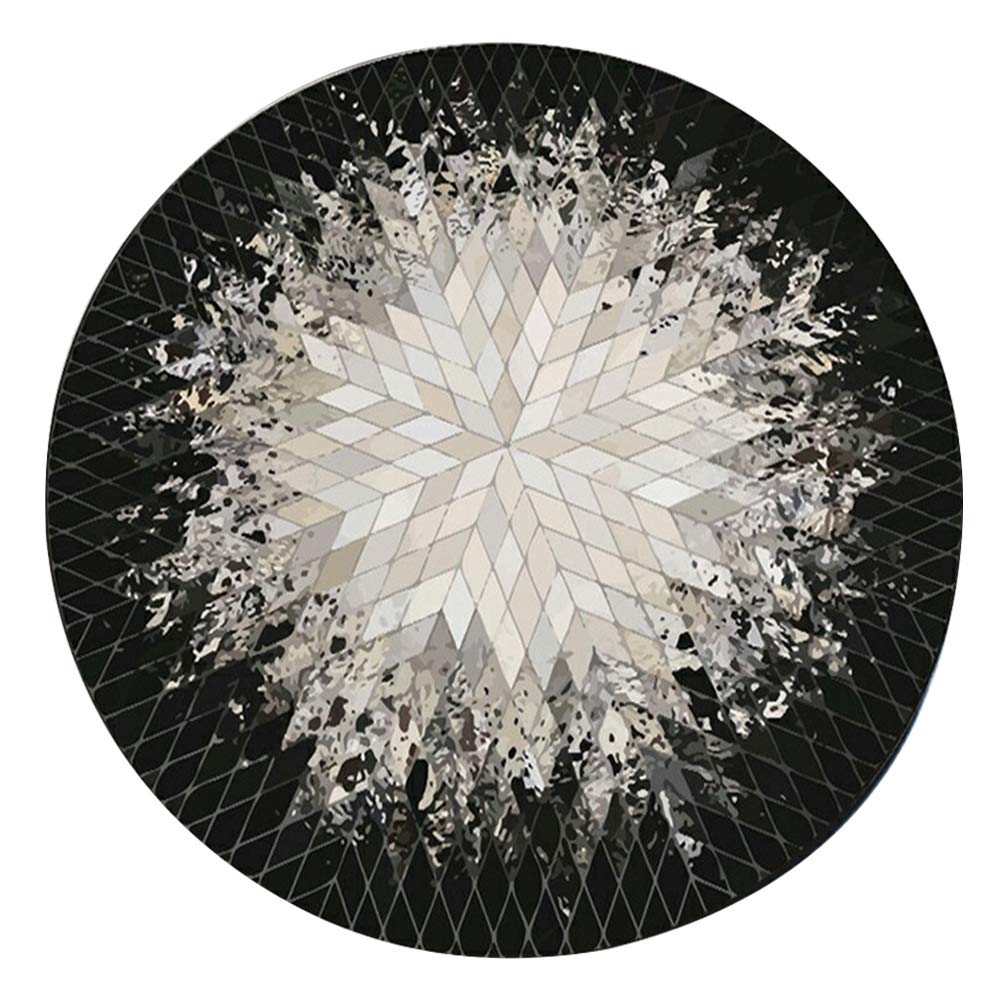 Carpet Chair Mats, Non slip Round Mat Washable Rug Chair Mat Hard Wood Floors Protector Mat Multipurpose Flannel Desk Carpets Thick Sturdy No Pile Multiple Sizes for Home Office Area(40cm in diameter)