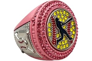 GENERIC Discount Sports Rings, Softball Batter FINALIST RING — Player Award, assorted colors and gemstones