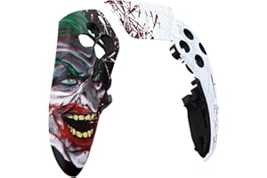 eXtremeRate Left Right Front Top Shell with Touchpad Compatible with ps5 Edge Controller, Clown Hahaha DIY Replacement Faceplate Shell Custom Touch Pad Cover Compatible with ps5 Edge Controller