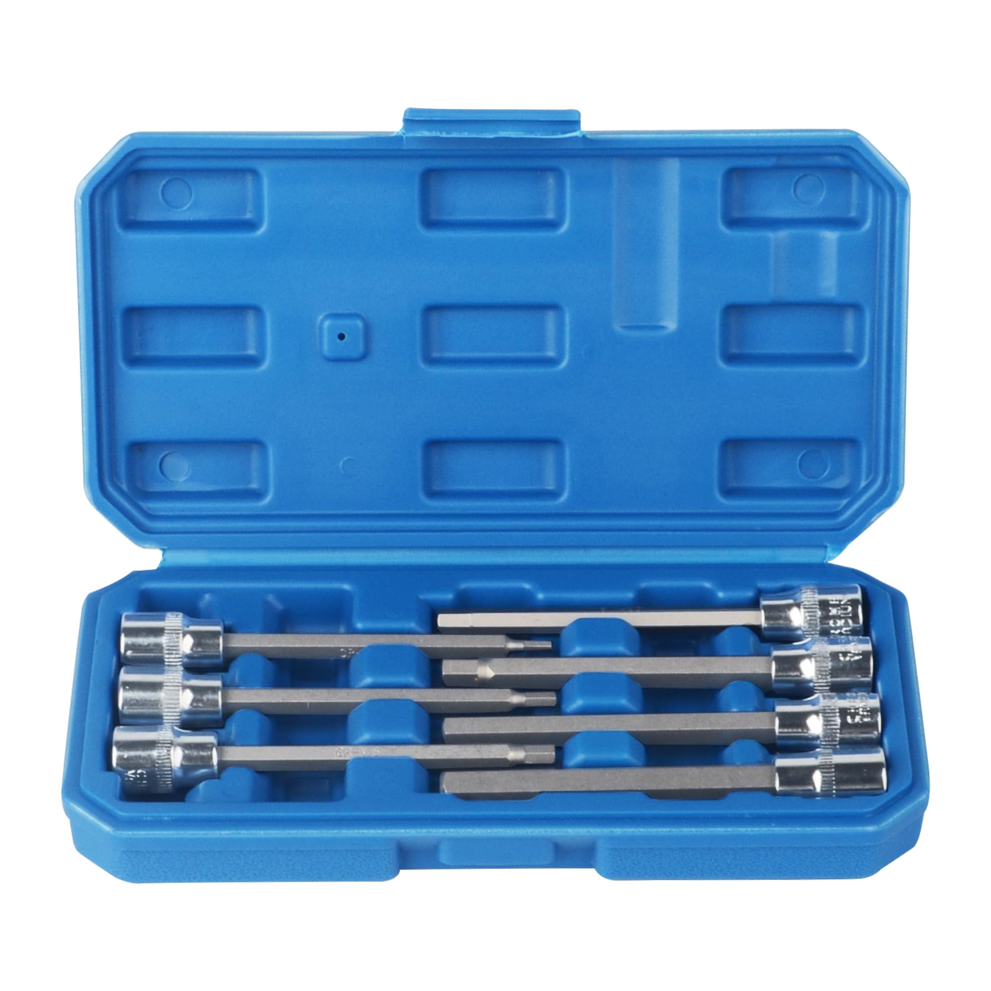 110mm Long 7pcs 3/8 HEX BIT Socket Set 3-10mm Allen Key