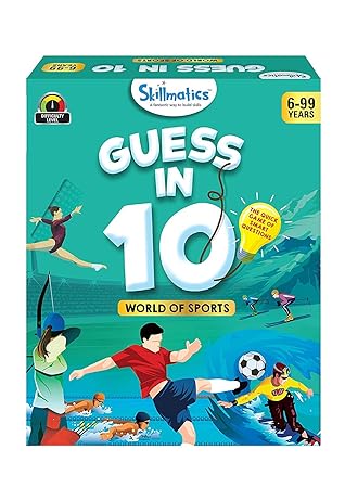 E-Chariot Guess in 10 Card Games by Skillmatics (Ages 6-99 Years) (World of Sports)