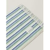 WENSHUO Monet Japanese Bridge-Striped Pure Cotton Bath Towel,100% Combed Cotton,Luxury Beach Towels,Super Absorbent(Pack of 1) (55.12" L × 27.56" W)