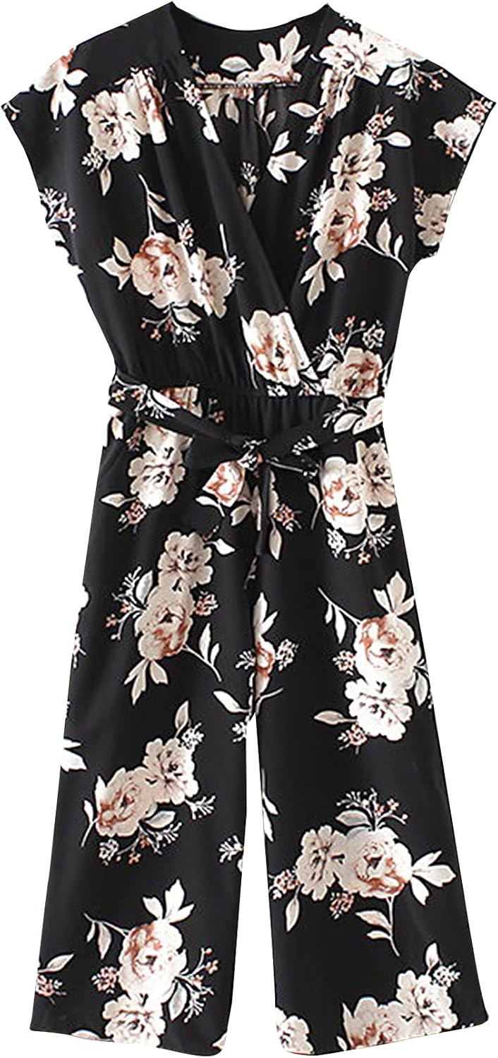 floral batwing jumpsuit