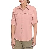 Little Donkey Andy Women's Stretch Quick Dry UPF50+ Long Sleeve Shirt for Hiking, Travel, Camping