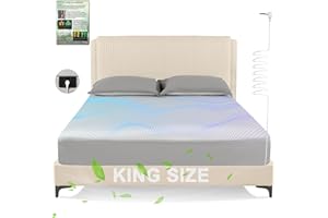 ONEAMG Grounding Sheets King Size,Earth Grounded Fitted Bed Sheet 10% Pure Silver Fiber + 90% Organic Cotton, Bed Grounding Kit with grounding Cord for Improved Sleep & Wellness(Gray,King - 80"x78"x15")