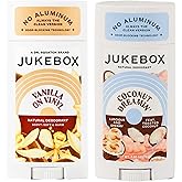 JUKEBOX Natural Deodorant for Women–Coconut Dreamin' & Vanilla on Vinyl Scents, Multi Pack-Aluminum-Free, No Baking Soda, No Harsh Chemicals, Odor Blocking Technology-a Dr. Squatch Brand-2.65oz,2 Pack