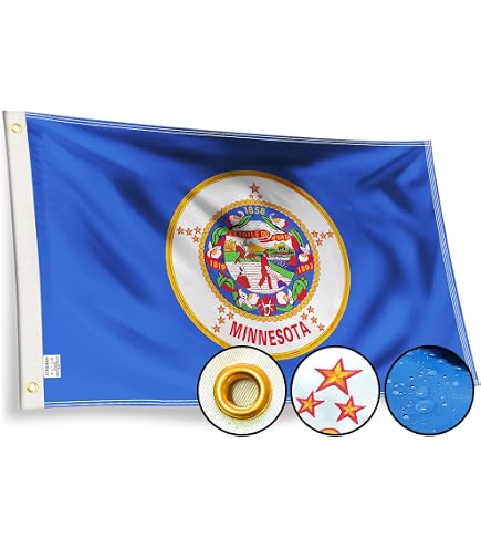 Annin Flagmakers Michigan State Flag – 3x5 Ft Nylon, SolarGuard NYL-Glo, 100% Made In USA