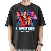 Generic Custom T Shirts Design Your Own for Men, Add Photo/Logo/Text Personalized Tee Printed Pictures Front and Back