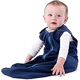 Baby Deedee Cotton Sleep Nest Basic Sleeping Sack, Baby Sleeping Bag Wearable Blanket, Newborn and Infants, Deep Sea Blue, Small (0-6 Months)