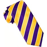 College Striped Ties for Men - Woven Necktie - Mens Ties Neck Tie by Scott Allan