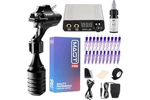 MAST TATTOO Mast Flash Rotary Tattoo Machine Kit Cartridges Disposable Needles Power Supply TZ450