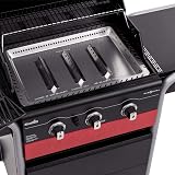 Char-Broil Gas2Coal 330 Hybrid 3-Burner Grill with Side Burner view 5