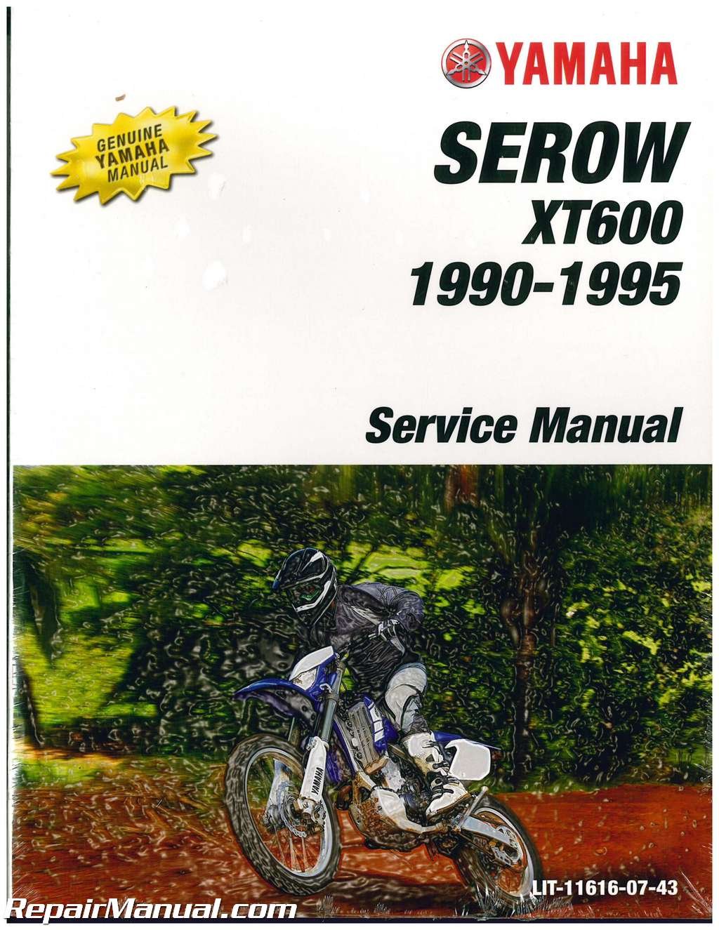 Lit 07 43 1990 1995 Yamaha Xt600 Serow Motorcycle Service Manual By Author Amazon Com Books