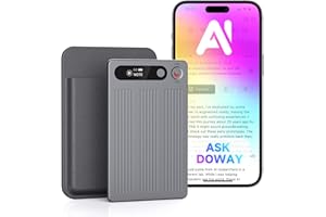 YORLU AI Voice Recorder, Note Voice Recorder with Transcribe＆Summarize, Al Noise Cancellation Technology, Two-Way Translation with APP, 80+ Languages, 64GB Memory, 120+ Templates Audio Recorder for Meeting