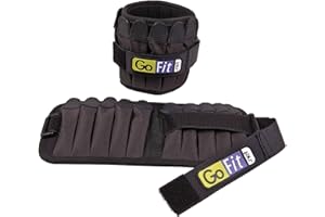 Padded, Adjustable Ankle Weight Set – Comfortable GoFit Training and Rehabilitation Gear