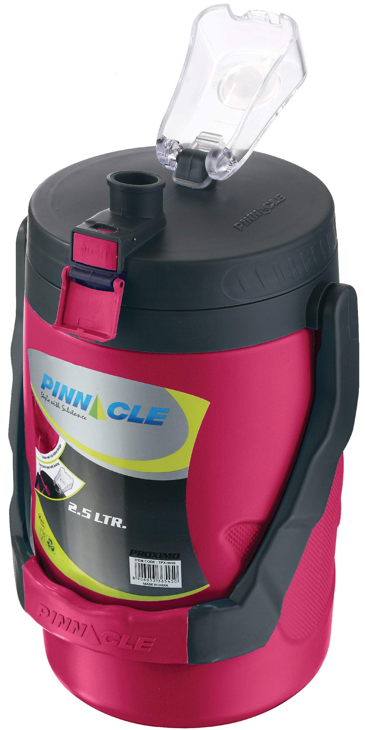 Reusable Insulated Water Jug – Leakproof Portable Water Jug – 2.5 lt Insulated Water Jug with Spout – Insulated Half Gallon Water Bottle – Insulated Water Jug for Camping, Picnics, Hiking