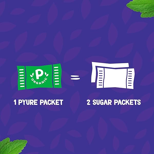 PYURE ORGANIC STEVIA PACKETS | ZERO CALORIE SWEETENER FOR COFFEE, AND BAKING | GRANULATED STEVIA SUGAR SUBSTITUTE | PLANT-BASED, KETO, DIABETIC & PALEO FRIENDLY | USDA ORGANIC, NON-GMO | 80 PACKETS