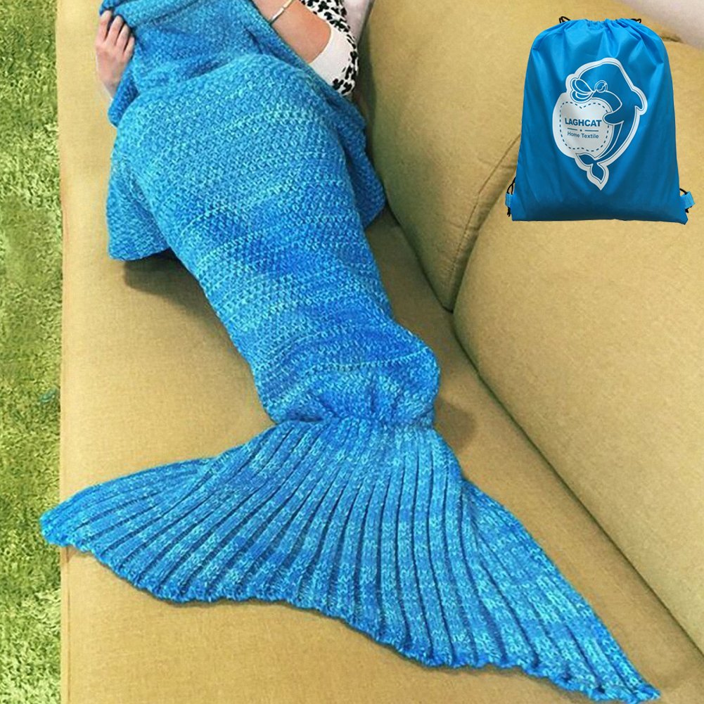 Laghcat Mermaid Tail Blanket Crochet And Mermaid Blanket For Adult Super Soft.. 35 71YyH0aLKDL