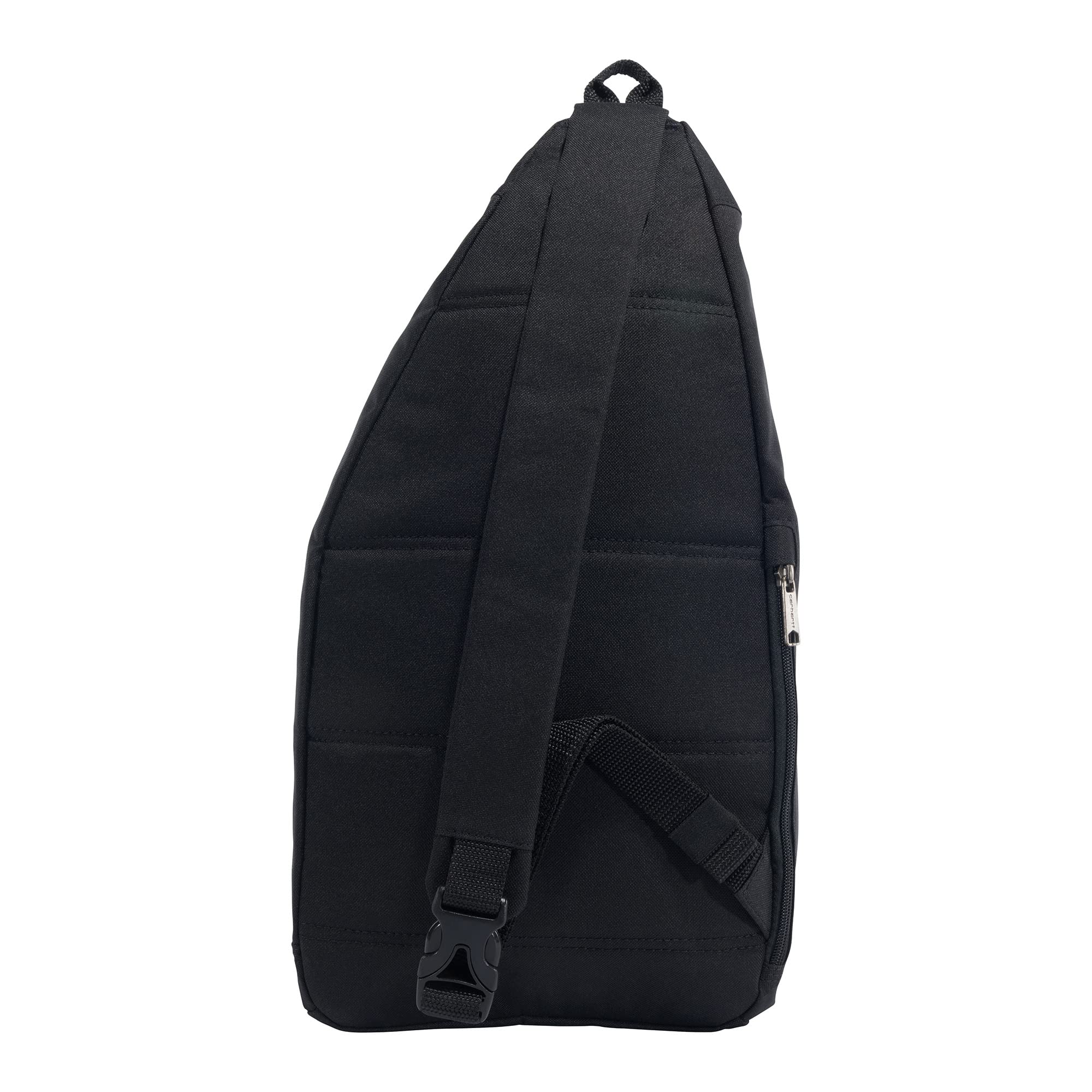 Carhartt Sling Bag, Sling Crossbody Backpack with Side Release Buckle & Tablet Sleeve, Black