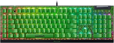 Razer BlackWidow V4 X Minecraft Edition Mechanical Keyboard Chroma RGB Green