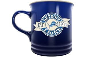 NFL Detroit Lions 14oz Banner Design Stoneware Coffee Mug