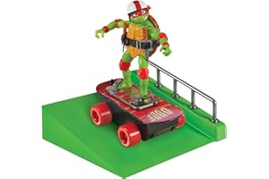 Teenage Mutant Ninja Turtles: Mutant Mayhem Raphael on a Skateboard with Accessories by Playmates Toys - Amazon Exclusive