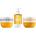 SOL DE JANEIRO Brazilian Bum Bum Cream, Bum Bum Firmeza Body Oil, and Bum Bum Body Scrub Bundle - Ultimate Firming Ritual
