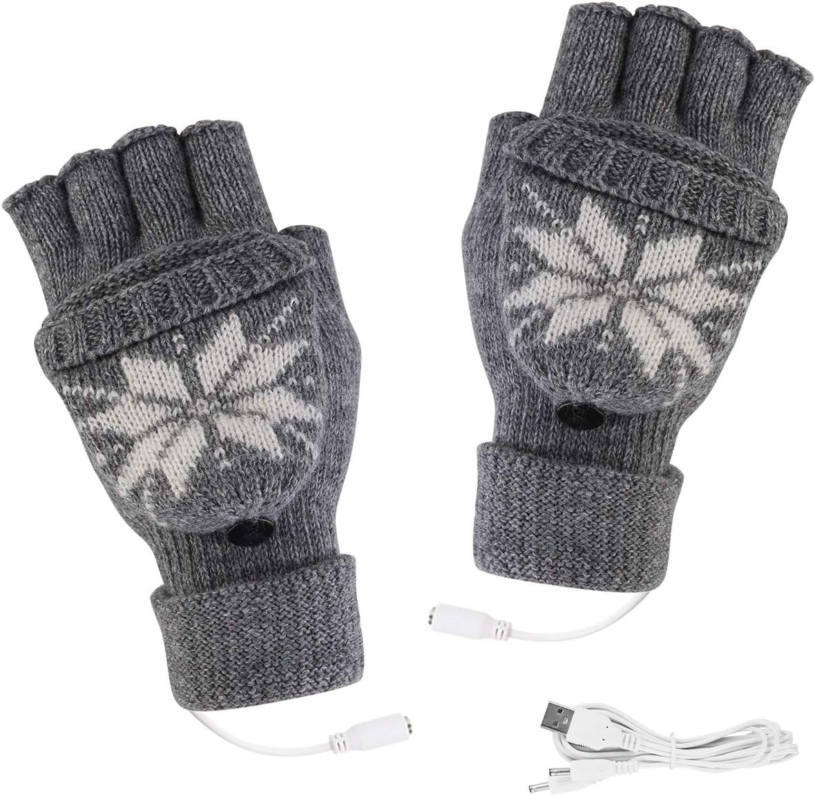 DEALPEAK Warm Typing Gloves, Knit Gloves Support Touch