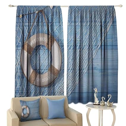 Amazon Com Fengruiyanjing Buoy Room Darkening Wide Curtains